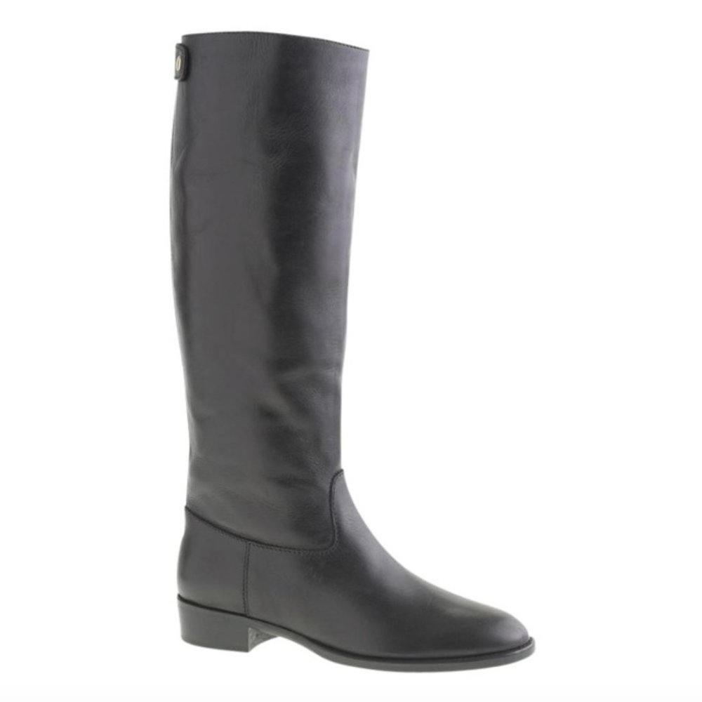 J. Crew Black Field Riding Boots